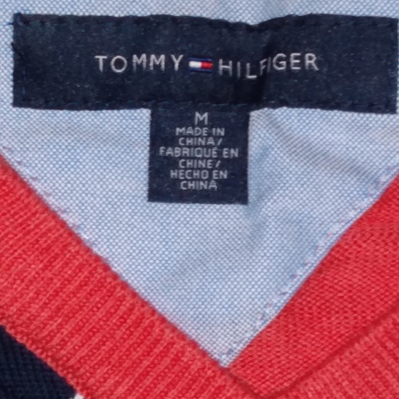 Tommy Hilfiger argyle sweater sz:M - Picture 5 of 7